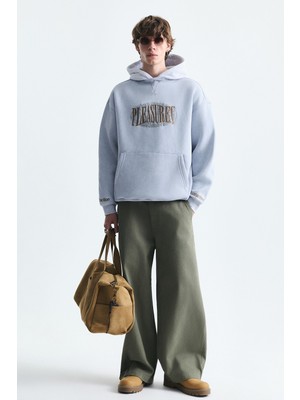 Vamos Oversize Baskılı Kapüşonlu Sweatshirt