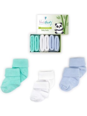 Store 3'lü Bambu Yenidoğan Bebek Çorap (Fresh, 6-12 Ay)