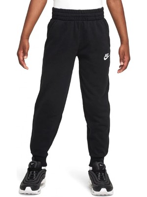 Nike FD3019 Nike Club Fleece French Terry Kids Joggers Siyah Erkek Çocuk Eşofman Altı