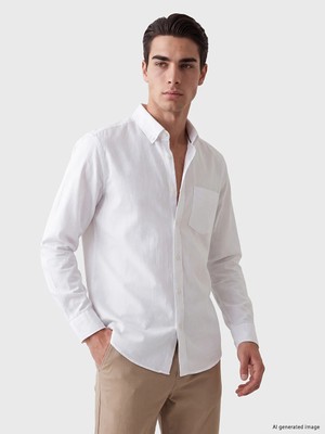 Lc Waikiki Yeni Sezon Beyaz Regular Fit Oxford Erkek Gömlek