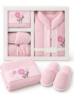 Pina Kids  Kız Erkek Bebek Peluş Bornoz Seti BRZ0401