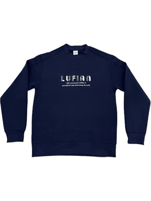 Lufian 112030178 Oracle Erkek Sweatshirt Lacivert