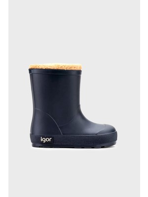 Igor Yogi Borreguito Içi Yumuşak Tüylü Su Geçirmez Yağmur Çizmesi Unisex Çocuk Yağmur Çizmesi W10306