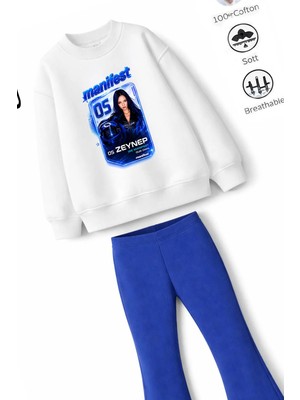 Belya Kids Wear Kız Çocuk Tam Kalıp Üst Oversize Alt Taytlı Zoktay Tasarım 228 Alt Üst Takım