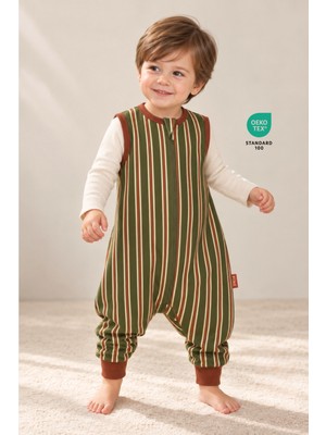 Pine Baby Home Pine Green 1.0 Tog Bebek Uyku Tulumu Oeko-Tex Sertifikalı %100 Pamuk