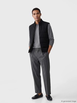 Lc Waikiki Yeni Sezon Siyah Slim Fit Dik Yaka Erkek Şişme Yelek