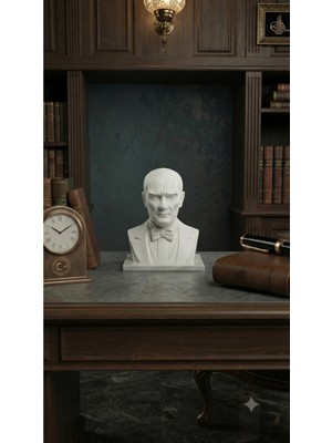 Alpin Atatürk Büstü – Beyaz