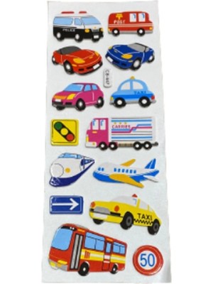 Ticon Araçlar Sticker - 6 Adet
