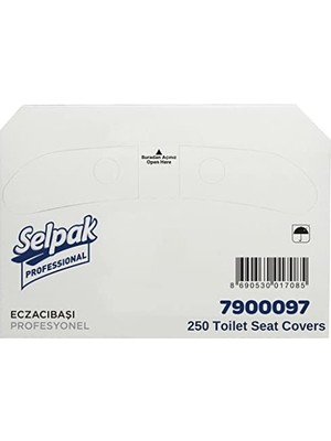 Aydogan's Selpak Professional Klozet Kapak Örtüsü, 250 Yaprak
