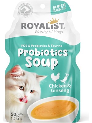Aydogan's Probiotics Soup Tavuklu ve Ginsengli Kedi Çorbası 50 gr x 4 Adet