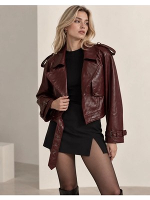 Velmora Leather Hakiki Deri Kadın Ceketi Ozel Seri-Premium Deri