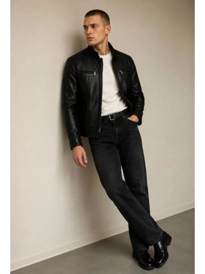 Velmora Leather Hakiki Erkek Deri Ceket