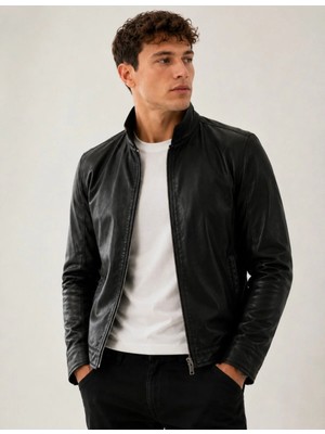 Velmora Leather Hakiki Erkek Deri Ceket