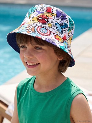 Lc Waikiki Yeni Sezon Karışık Spider-Man Baskılı Erkek Bebek Bucket Şapka