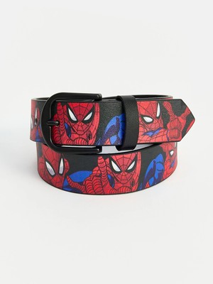Lc Waikiki Yeni Sezon Siyah Spider-Man Baskılı Erkek Çocuk Kemer