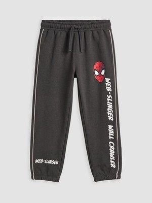 Lc Waikiki Yeni Sezon Antrasit Spider-Man Lisanslı Erkek Çocuk Jogger Eşofman Altı
