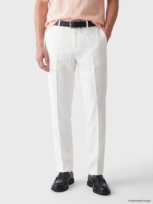 Lc Waikiki Yeni Sezon Beyaz Standart Kalıp Erkek Pantolon
