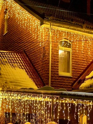 Skygo 3m 100 Led 20 Saçak 30*50*70cm Çakarlı IP65 Su Geçirmez Dış Mekan
