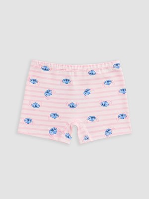 Lc Waikiki Yeni Sezon Pembe Stitch Baskılı Kız Çocuk Boxer