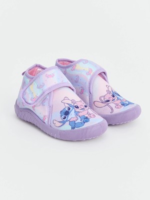 Lc Waikiki Yeni Sezon Lila Stitch Baskılı Kız Çocuk Panduf
