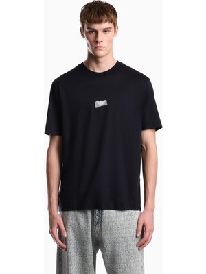 Aydogan's Erkek Kısa Kol Bisiklet Yaka Regular Fit Lacivert T-Shirt EM007040 AF10017-UB118