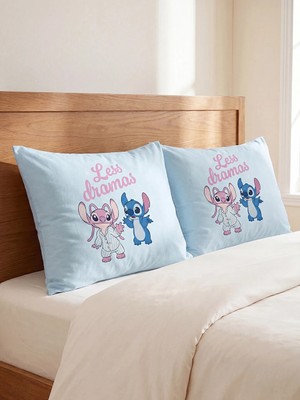 Lc Waikiki Yeni Sezon Karışık Stitch Baskılı Yastık Kılıfı 2'li 50X70 cm