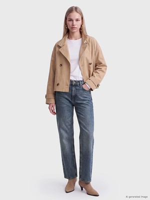 Lc Waikiki Yeni Sezon Indigo Straight Fit Kadın Jean Pantolon