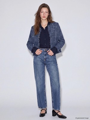 Lc Waikiki Yeni Sezon Indigo Straight Fit Kadın Jean Pantolon