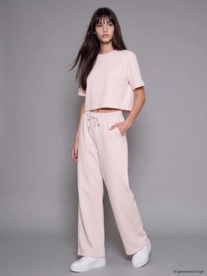 Lc Waikiki Yeni Sezon Pembe Soft Touch Kadın Eşofman Altı