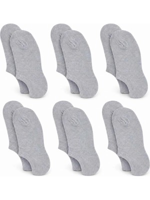 Ulu Pazarlama Kadın Bambu 6'lı Dikişsiz Babet Çorap Siyah Beyaz Gri Görünmez Sneaker Çorap Nefes Alan Yumuşak