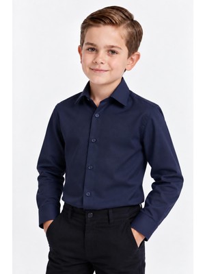 Merdia Kids Erkek Çocuk Uzun Kol Gömlek