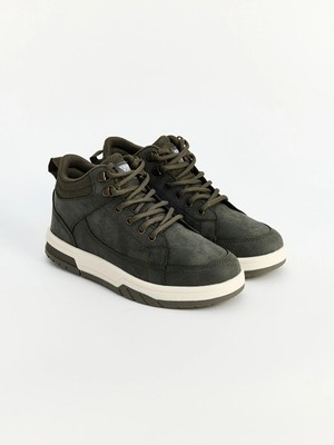 Lc Waikiki Yeni Sezon Haki Süet Görünümlü Bilekli Erkek Çocuk Sneaker