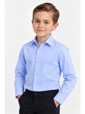 Merdia Kids Erkek Çocuk Uzun Kol Gömlek