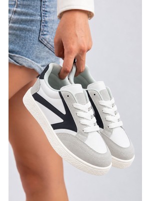Albishoes Unisex Rahat Taban Kadın Erkek Sneaker Bağcıklı Günlük Okul Yürüyüş Sneaker Spor Ayakkabı