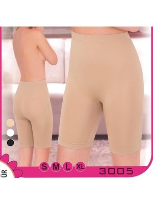 Zamerya Ten Kadın Yüksek Bel Uzun Paçalı Toparlayıcı Korse S-Xl 3005