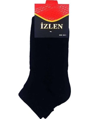 Esranın Dünyası Siyah Erkek Kısa Spor Çorap 3 Çift