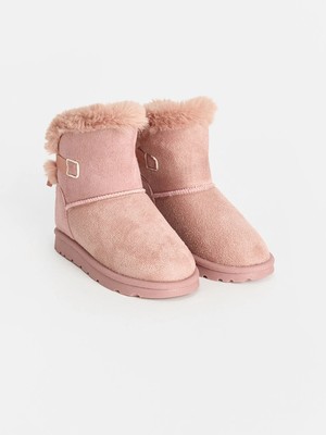 Lc Waikiki Yeni Sezon Pembe Süet Görünümlü Kürk Astarlı Kız Çocuk Bot
