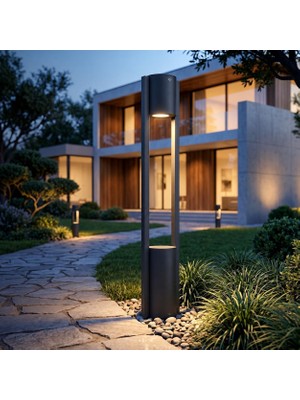 Tr Holera Alüminyum LED Bollard Bahçe Aydınlatma Direği IP65 Dış Mekan Peyzaj Aydınlatması A