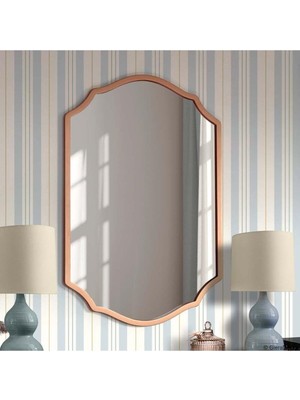 Tr Asimetrik Duvar Aynası/düzensiz Dekor Ayna/banyo Aynası/konsol Aynası Bronz 60 x 80