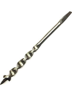 Marsilyan™- Fenerli Ahşap Burgu El / Matkap Ucu - Dört Köşe 18 mm
