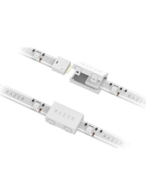 Razer Aether Light Strip Extender - Rgb LED Işık Şeridi Uzatma (1m / 3ft Genişletici, 8 Genişleticiye Kadar Bağlayın, Esnek Tasarım) Beyaz