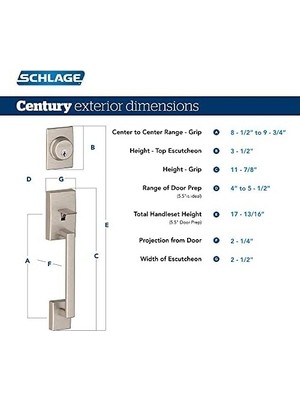 Prime Yüzyılda Tek Silindir Handleset Motorları ve Latitude Kolu, Mat Siyah (F60 Cen 622 Lat Cen)