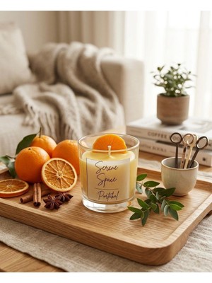 Serene Space Portakal Kokulu Bardak Mum 110 G