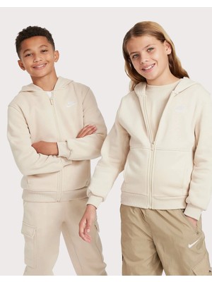 Kids Nike Club Fleece Full-Zip Hoodie Grade-School