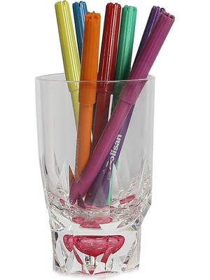Prime Kalemlik Kristal Damlalı Kırmızı Model Ofis Gereci