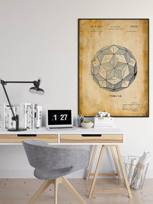 Hsc Bilişim Laminer Jeodezik Kubbe Patent Posteri 50X70CM