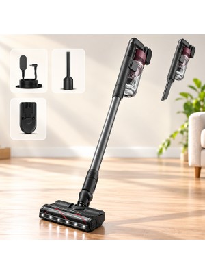 Philips 6000 Serisi Kablosuz Dik Süpürge, 25.2 V, Powercyclone 11, Triactive LED Başlık, XC6453/10