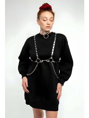 Esranın Dünyası Şık - Şeffaf Kemer ve Choker Takım - BRF826