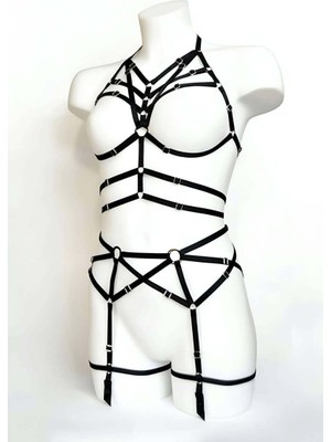 Esranın Dünyası Seksi Jartiyer Harness Takım - BRF347