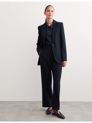 Marks & Spencer Jaeger Saf Yün Tek Düğmeli Kadın Blazer